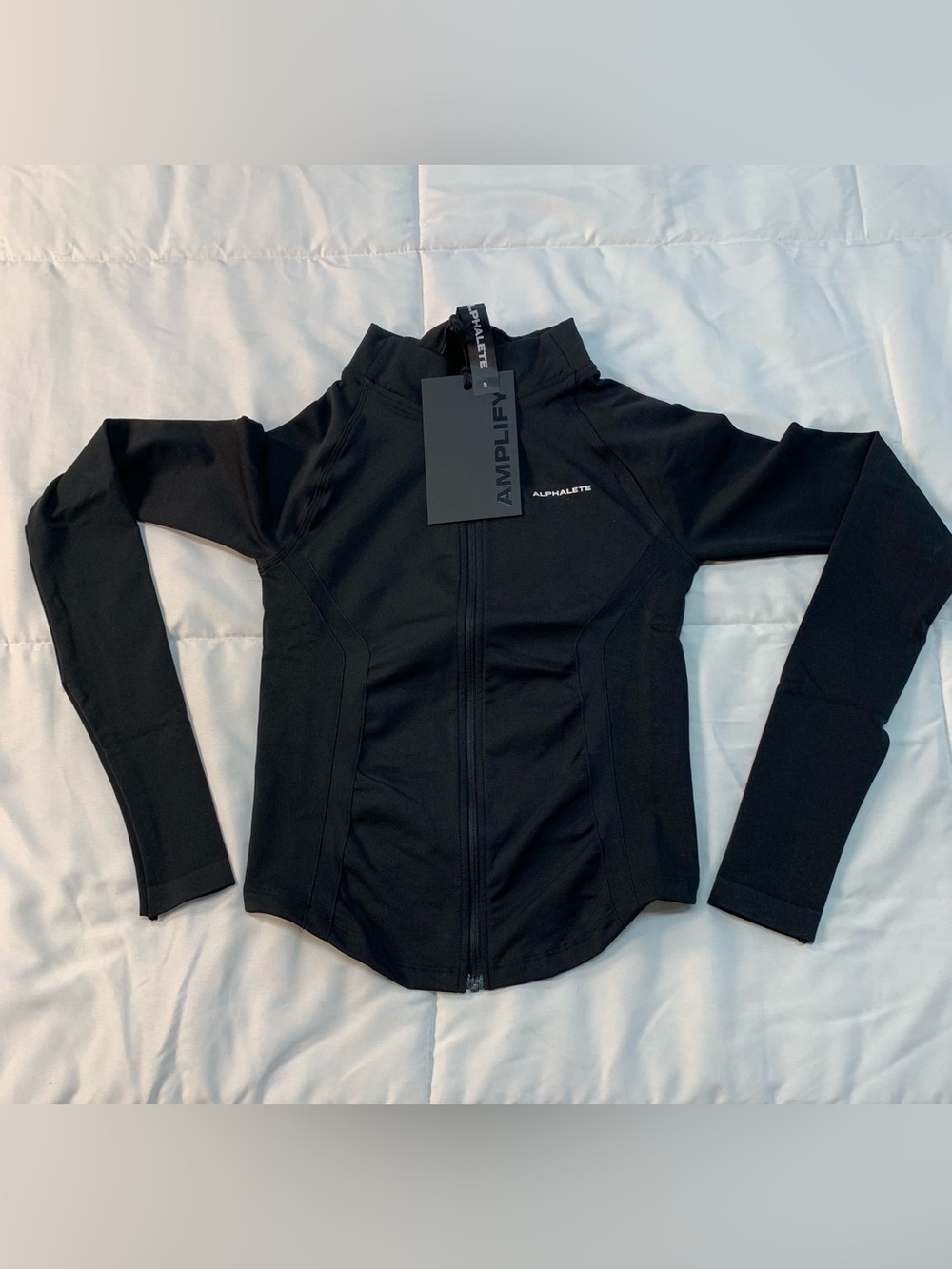 New ALPHALETE zip up sweater size S